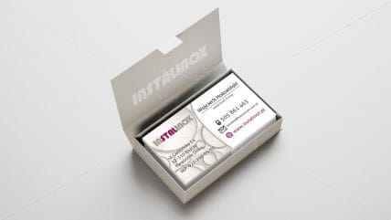 Projekt wizytówek instalinox